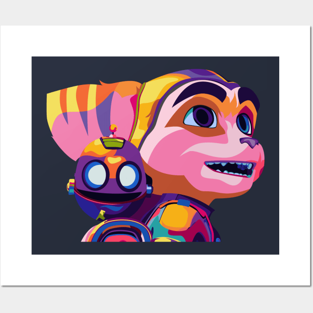 Ratchet and Clank pop Wall Art by sullyink